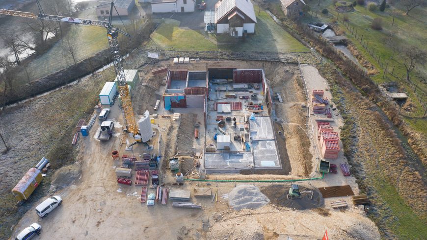 Der Bau des neuen Wasserwerks Langenbrunn wird fortgeführt